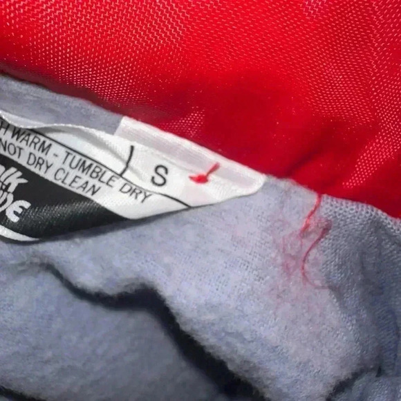 Original Vintage 1970’s NBC News Employee Red Nylon Jacket - Size S - Chalk Line - Picture 9 of 9